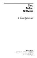 Cover of: Zero defect software