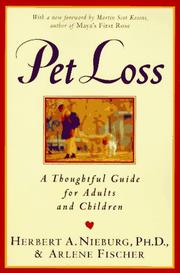 Cover of: Pet loss by Herbert A. Nieburg