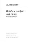 Database analysis and design by I. T. Hawryszkiewycz