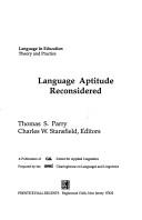 Cover of: Language aptitude reconsidered | 