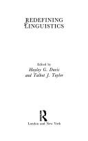Cover of: Redefining linguistics