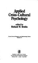 Cover of: Applied cross-cultural psychology