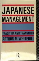 Cover of: Japanese management: tradition and transition
