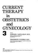 Cover of: Current therapy in obstetrics and gynecology | 