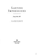 Cover of: Lasting impressions by V. S. Pritchett