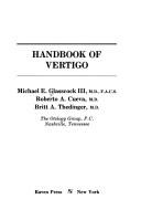 Cover of: Handbook of vertigo