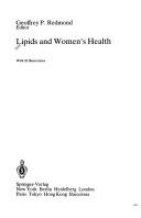 Lipids and women's health by Geoffrey P. Redmond