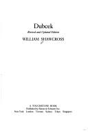 Cover of: Dubcek by William Shawcross
