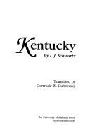 Cover of: Kentucky by Israel Jacob Schwartz