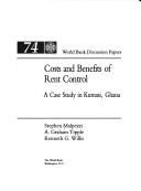 Cover of: Costs and benefits of rent control by Stephen Malpezzi
