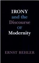 Cover of: Irony and the discourse of modernity