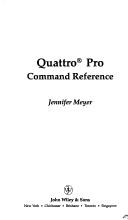 Cover of: Quattro pro: command reference