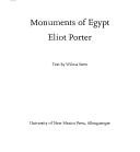 Cover of: Monuments of Egypt