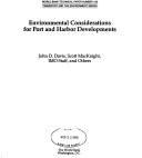 Cover of: Environmental considerations for port and harbor developments