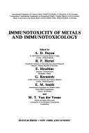 Cover of: Immunotoxicity of metals and immunotoxicology