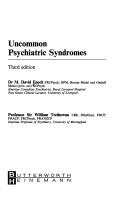 Cover of: Uncommon psychiatric syndromes