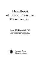 Cover of: Handbook of blood pressure measurement