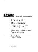 Cover of: Kenya at the demographic turning point?: hypotheses and a proposed research agenda