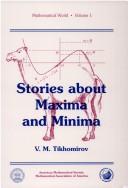 Stories about maxima and minima by V. M. Tikhomirov