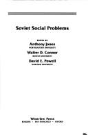 Cover of: Soviet social problems | 