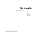 Cover of: The urban text