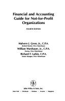 Cover of: Financial and accounting guide for not-for-profit organizations