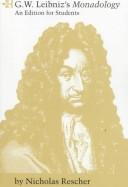 Cover of: G.W. Leibniz's Monadology by Gottfried Wilhelm Leibniz