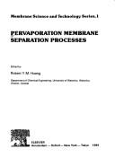 Pervaporation membrane separation processes