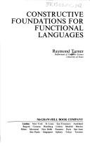 Cover of: Constructive foundations for functional languages