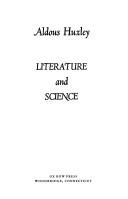 Cover of: Literature and science