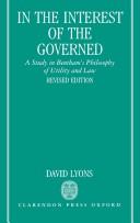 Cover of: In the interest of the governed by David Lyons