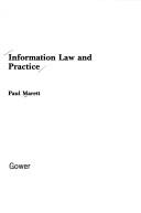 Cover of: Information law and practice by Paul Marett