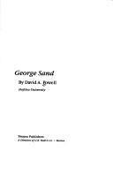 Cover of: George Sand