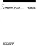 Cover of: Building a speech by Sheldon Metcalfe
