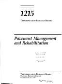 Cover of: Pavement management and rehabilitation.