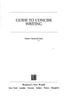 Cover of: Guide to concise writing by Robert Hartwell Fiske
