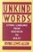 Cover of: Unkind words