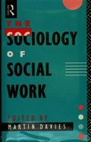 Cover of: The Sociology of social work