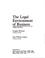 Cover of: The legal environment of business