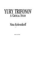 Cover of: Yury Trifonov: a critical study