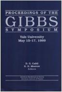 Proceedings of the Gibbs Symposium by Gibbs Symposium (1989 Yale University)