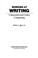 Cover of: Working at writing