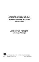 Cover of: Applied child study: a developmental approach