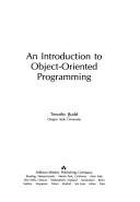 An introduction to object-oriented programming by Timothy Budd