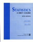 Cover of: Statistics | John E. Freund
