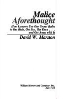 Cover of: Malice aforethought by David W. Marston
