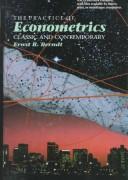 Cover of: The practice of econometrics by Ernst R. Berndt