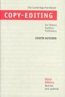 Cover of: Copy-editing by Judith Butcher