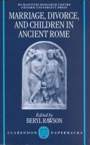 Marriage, divorce, and children in ancient Rome by Beryl Rawson