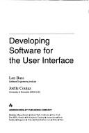 Cover of: Developing software for the user interface